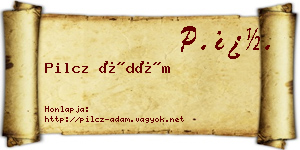 Pilcz Ádám névjegykártya